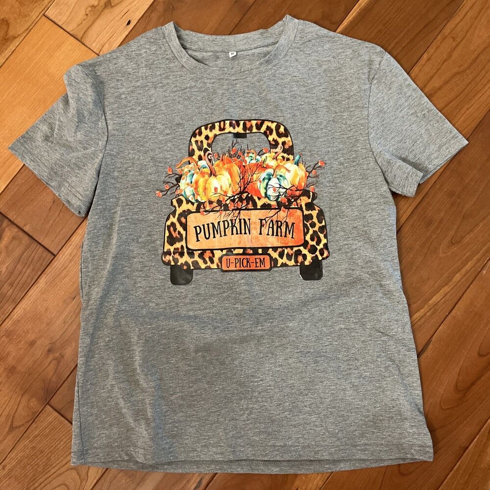 Fall T Shirt Size Medium Pumpkin Farm Halloween